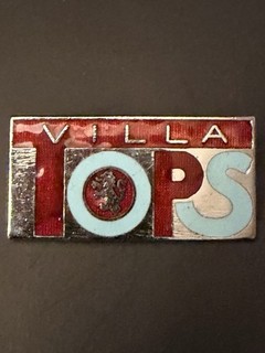 Aston Villa “VILLA TOPS” Enamel Pin Badge/ Pin Football Club (Clubs A B) AEW