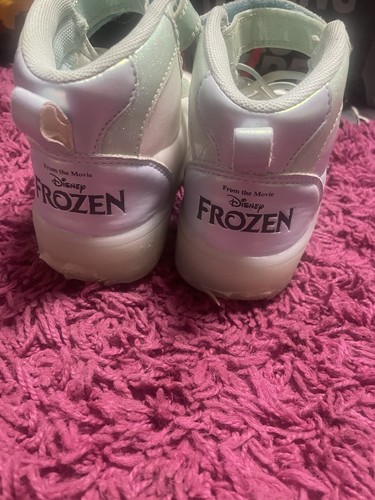 Frozen the Movie Disney Light Up Sneakers Shoes Elsa Size 12 Kids - Picture 4 of 6