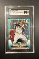 2023 Bowman Chrome - Juan Soto #96 Aqua Raywave Refractor 052/199