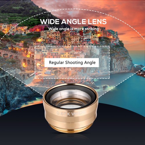 Fisheye Macro Wide Angle Lens Cell Phone External for Mobile Phones - 第 8/11 張圖片