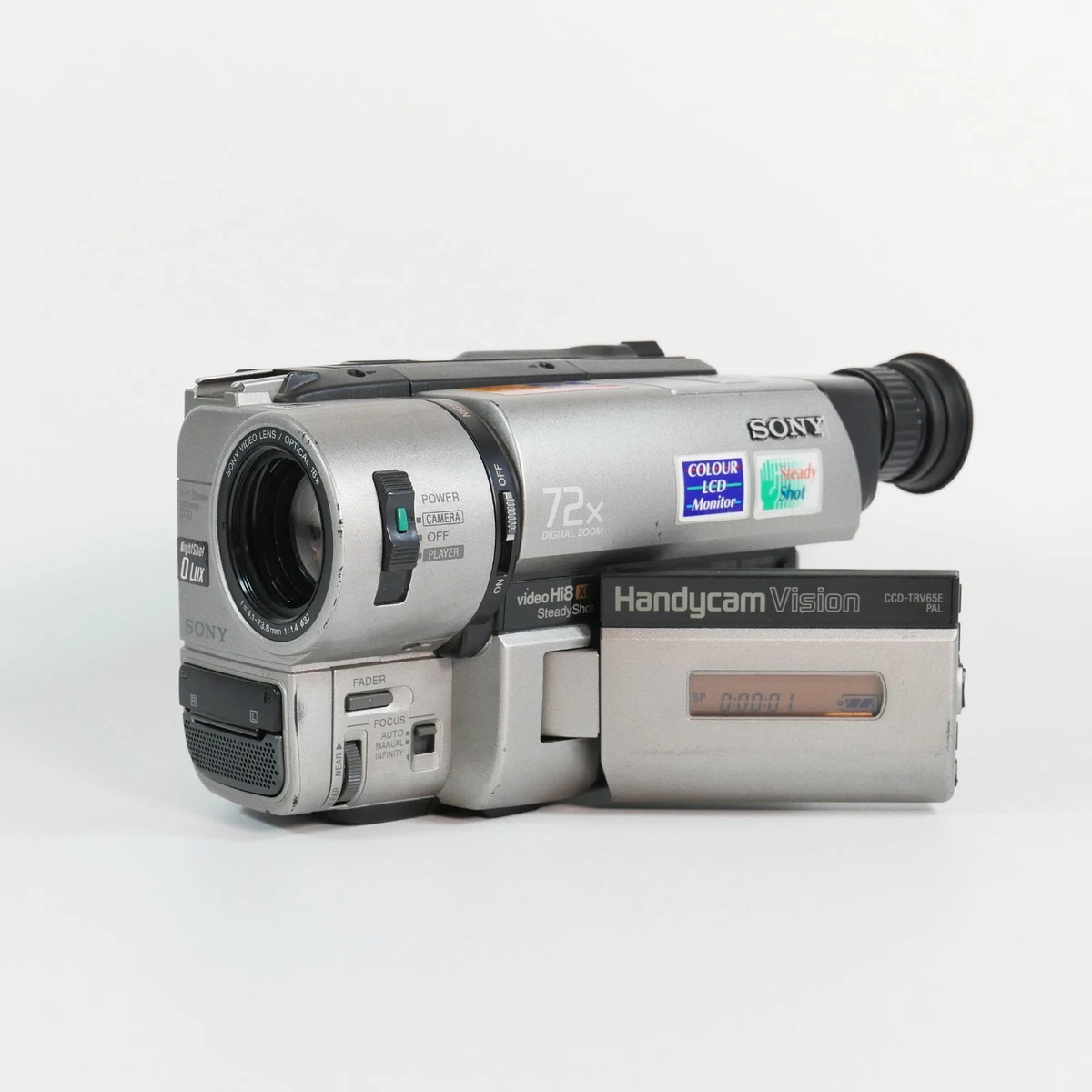 SONY ビデオカメラ　CCD-TRV65 🚀SONY CCD-TRV65 Hi8 Video8 8mm XRAY Player Recorder Camera