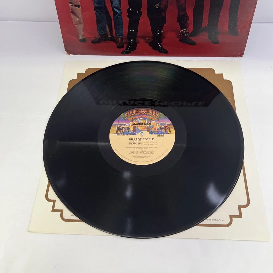 Village People Vinyl 2 Album Lot Macho Man & Go West 1978/79 Casablanca Records - Image 4 of 4
