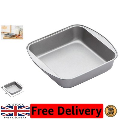 Robuste antihaftbeschichtete quadratische Backformen - 20 cm Kohlenstoffstahlblech für müheloses Backen