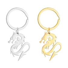 Vintage Keychain Lucky Dragon Keychains Bag Accessories Gift for Men and Women