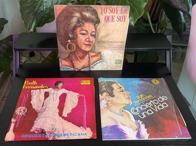 Lot of 3 Rare Ruth Fernandez Puertorican Singer Record LP Lot / Soy La Que Soy