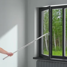 Shade Opener Pole: 3.2m Telescoping Stainless Steel Window Shade Rod -