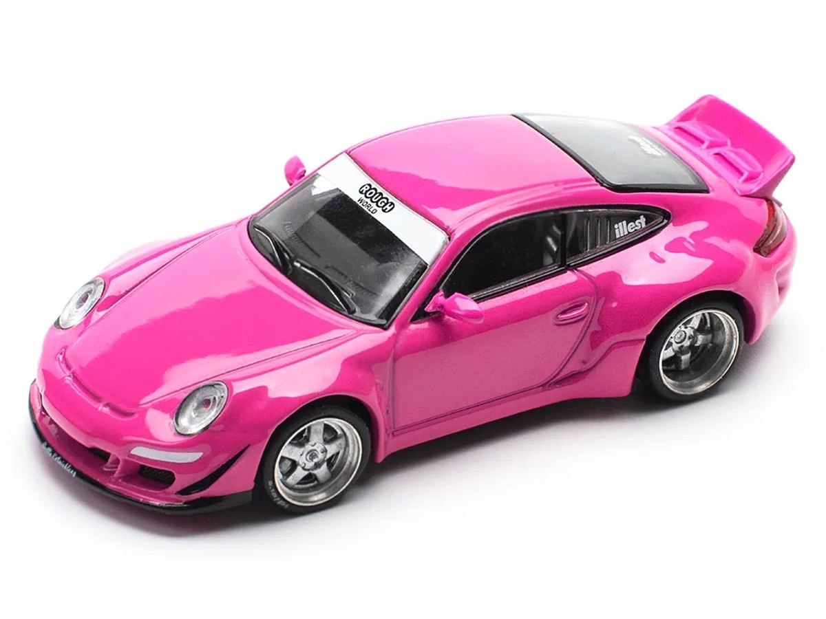 Pop Race 1:64 Porsche 911 Carrera RWB 997 Pink Diecast Model Car