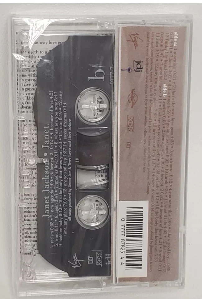 VINTAGE NEW Janet Jackson ‎1993 Cassette Tape  R&B Pop 077778782544  SEALED - Image 4 of 4