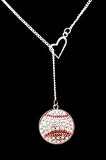 Baseball Softball Necklace Mom Mother Sports Gift Lariat Style Jewelry