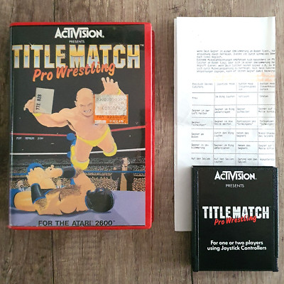 Atari 2600 | 7800   Titlematch Pro Wrestling   CIB | TOP