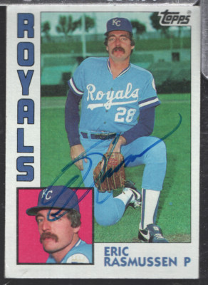 Eric Rasmussen Royals Autographed 1984 Topps #724 w/COA 010924NPCD43 | eBay
