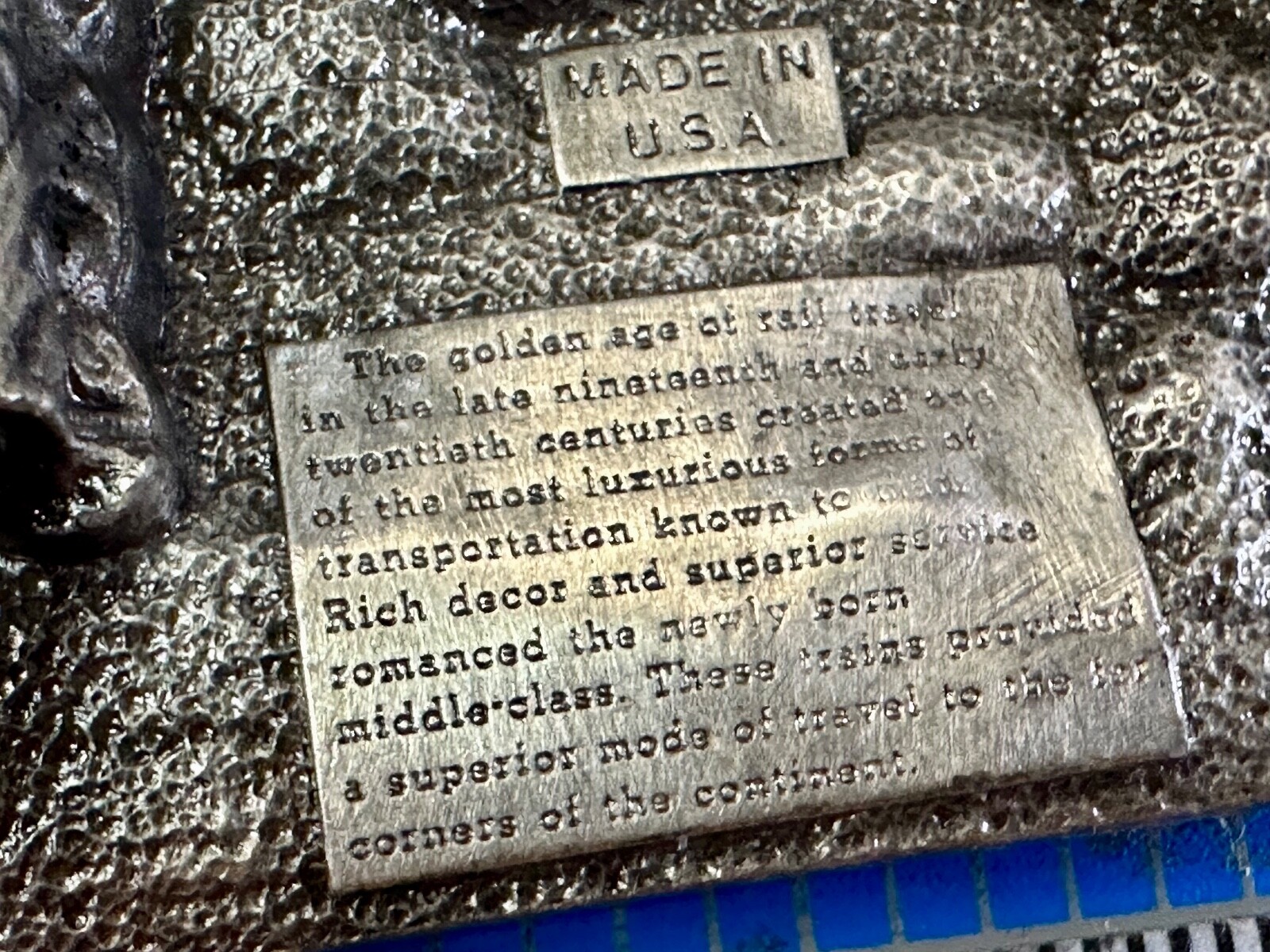 RR Train Steam Engine Under Bridge Collectors 70'… - image 10