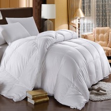 Extra Warmth 750 Fill Power White Goose Down Comforter 500 Thread Count