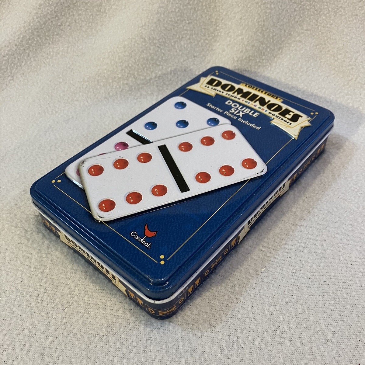 Cardinal Collectors Dominoes Double Six Jumbo- color dot set