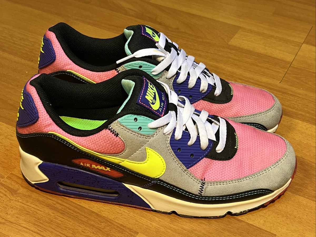Sneaker Air Max 90 Blue Pink Yellow Nike Air Max 90 Trainers