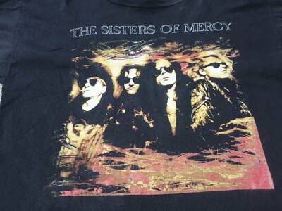 90s XL the sirters of mercy vtg tシャツ UK Vintage Sisters of Mercy Tour Shirt Black XL Brockum Tag from 1990