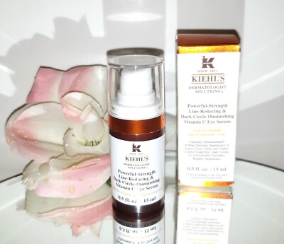 Kiehl's Powerful Strength Line Reducing Dark Circle Vitamin C Eye Serum 0.5oz