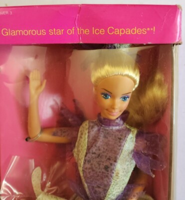 VINTAGE 1990 ICE CAPADES BARBIE DOLL # 9847 FIGURE SKATE ORIGINAL