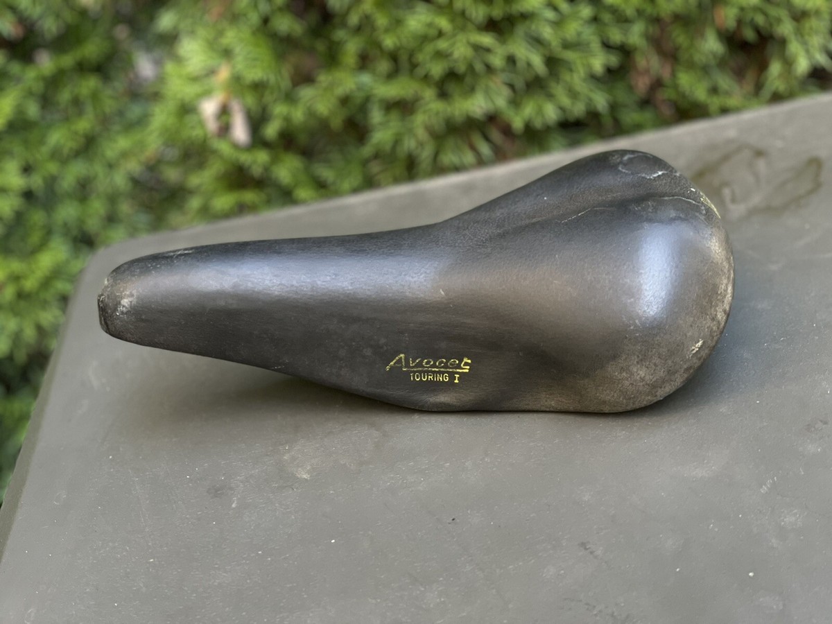 Selle Vintage Ideale 39 Cuir - Randonneur / Course - Patine Années 70 - Fabriquée En France