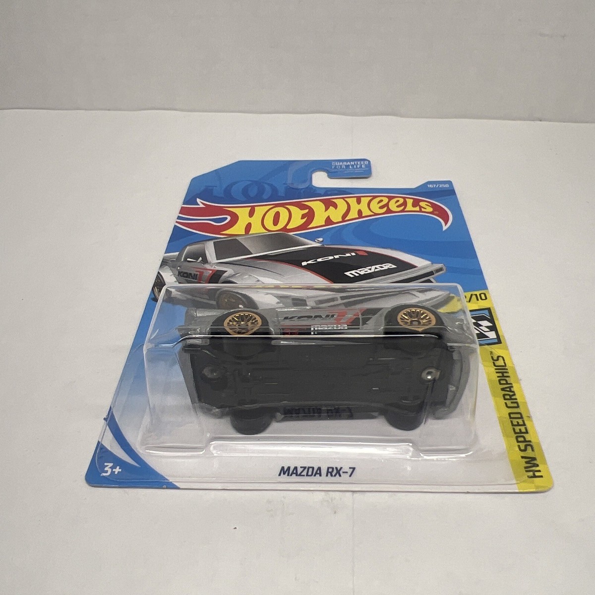 2017 Hot Wheels Mazda RX-7 KONI Gray HW Speed Graphics #2/10 Car