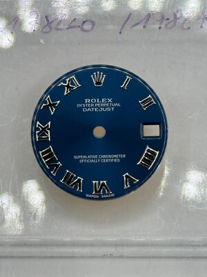 Rolex Original Zifferblatt Datejust 31 178274 Blau Römisch TOP