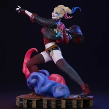 Harley Quinn resin scale model kit unpainted 3d print