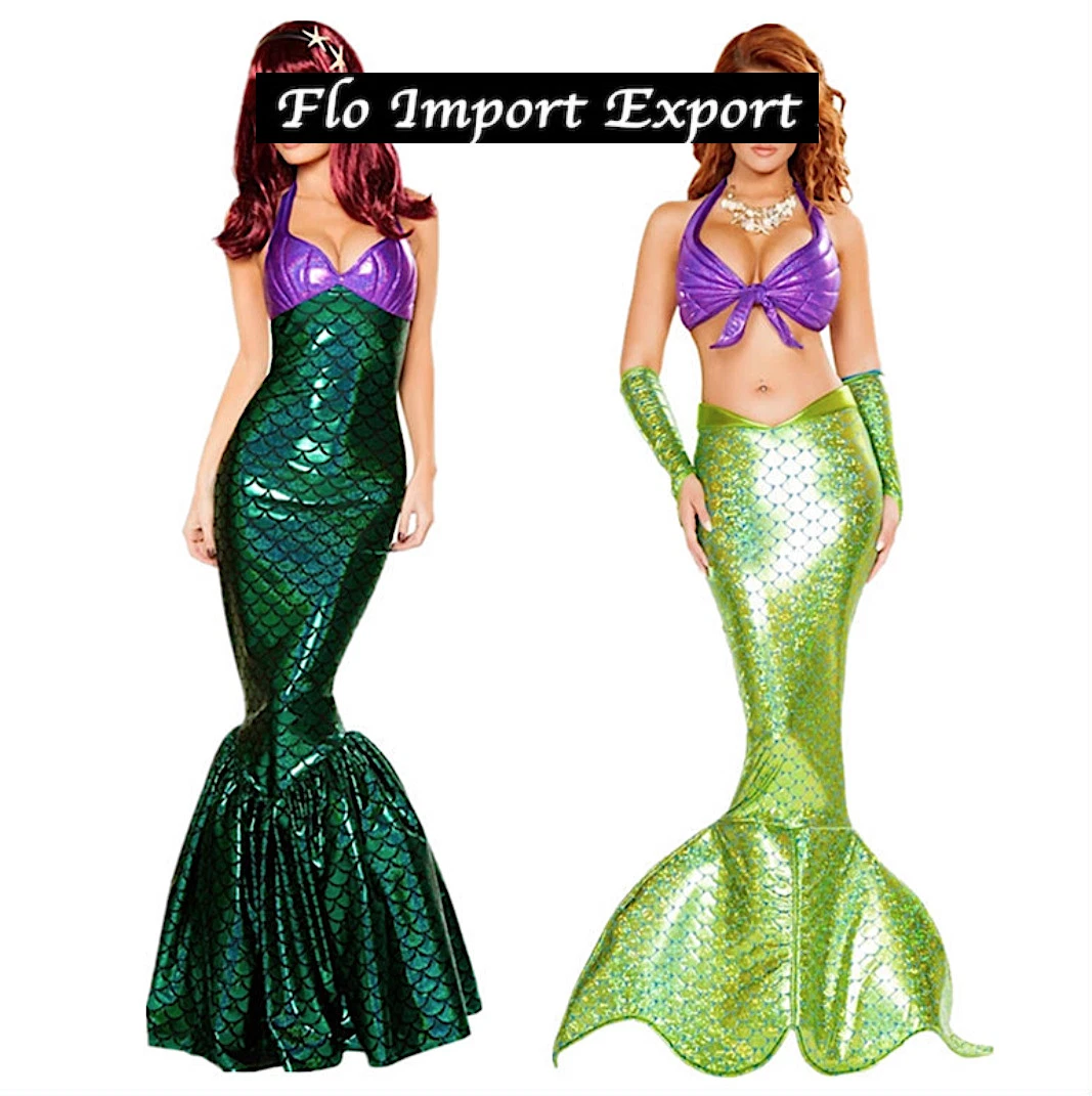 Sirenetta Simil Ariel Vestito Carnevale Cosplay Little Mermaid Costume  MECOS02 3