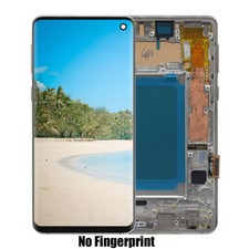 For Samsung S10 G973 TFT LCD Display Touch Screen Digitizer Silver Assembly
