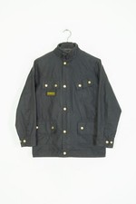 -Childrens Barbour Waxed Cotton Black Field Jacket Size L