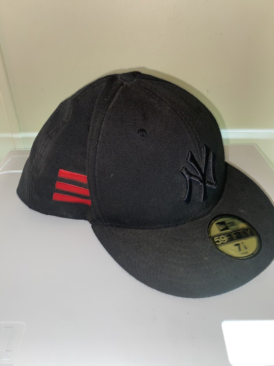 Jay-Z 59Fifty Blueprint 3 Tour NY Yankees ABE 2010 Fitted Cap 7 7