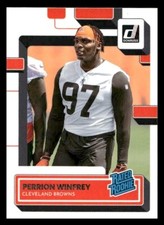 2022 Donruss #393 Perrion Winfrey Rookie Cleveland Browns