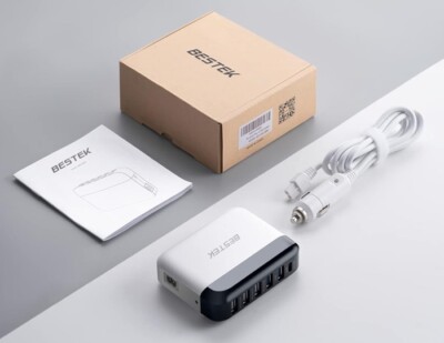 USB Car Charger, Multi Port, Fast Charge 86W 9A Quick Charge 3.0 & USB-C PD Car