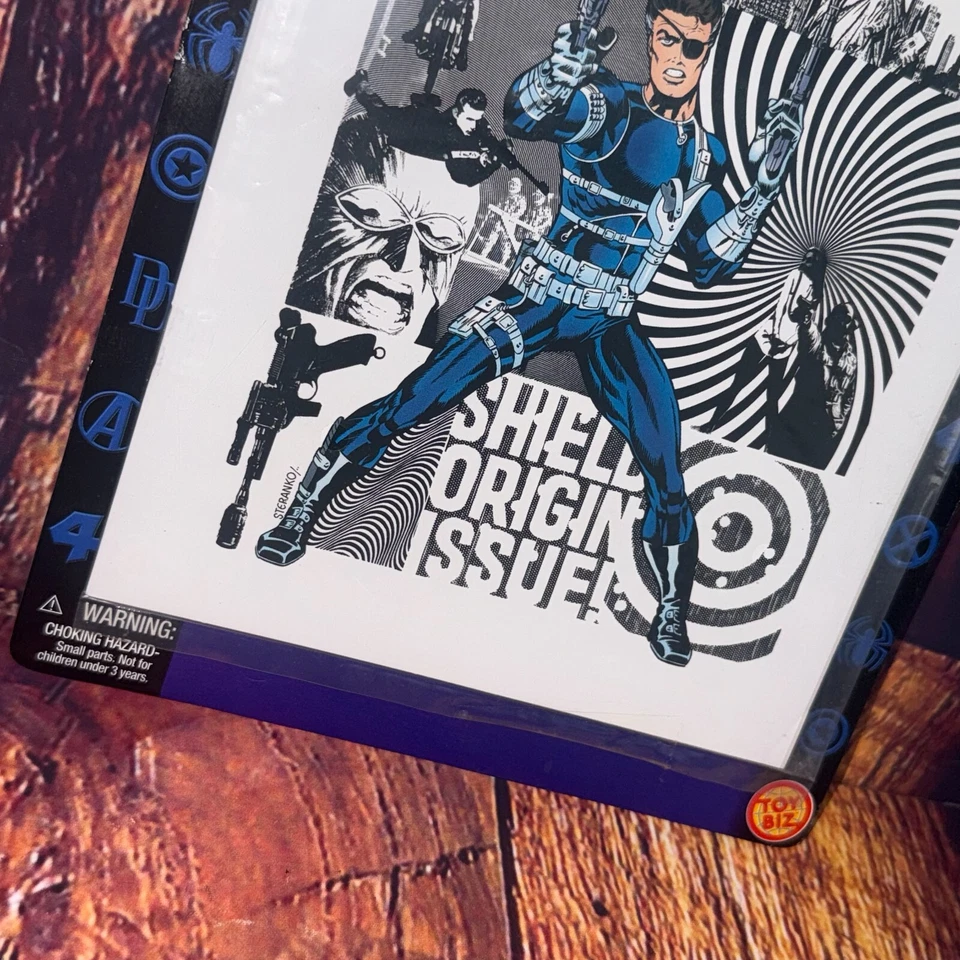 Libro de historietas de Nick Fury Agent of SHIELD serie 5 de Marvel Legends con pared de coleccionista Foto 4 de 4