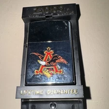 Vintage Anheuser-Busch Eagle IX Zippo Matching Insert With Case / Box Sealed