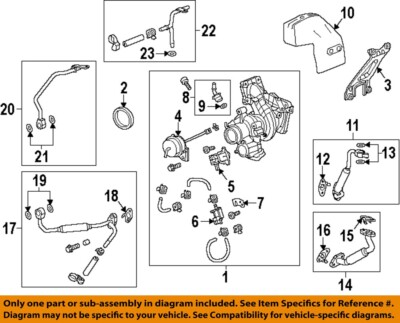 #ad GM OEM 13 26 ATS Engine Turbocharger Components Water Inlet Pipe Washer 12662186 $23.43
