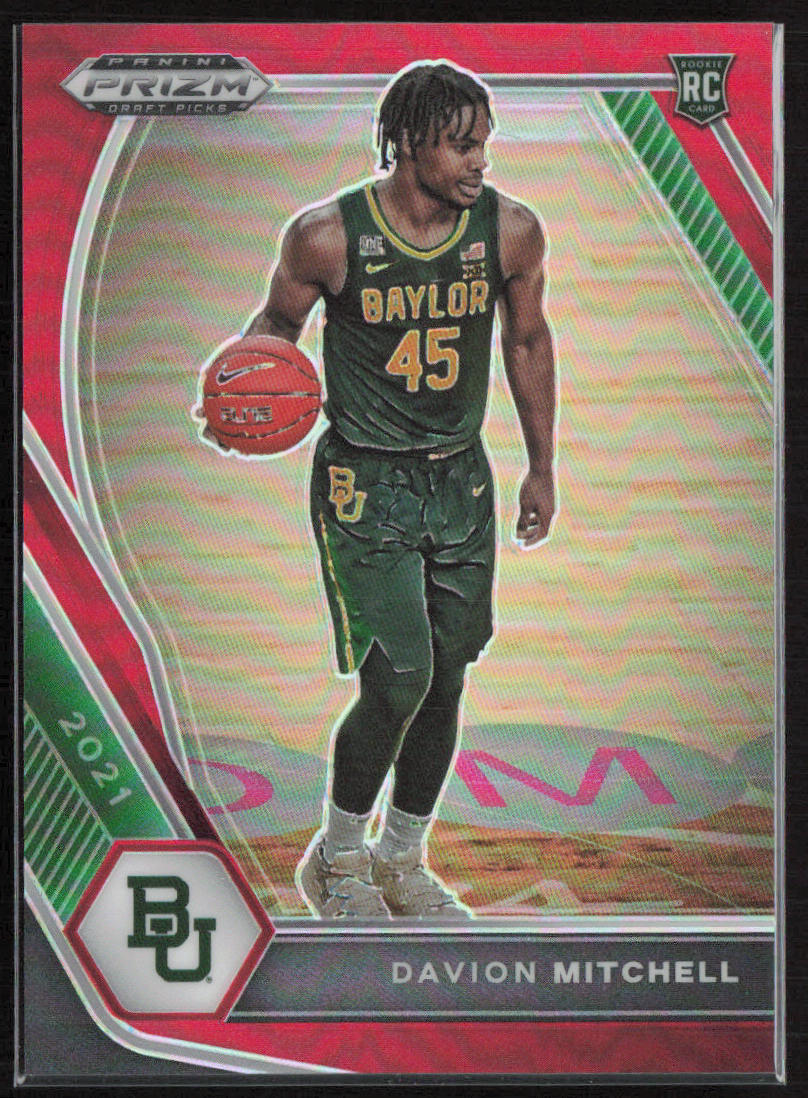 2021 Panini Prizm Draft Picks #13b Davion Mitchell Red #/299