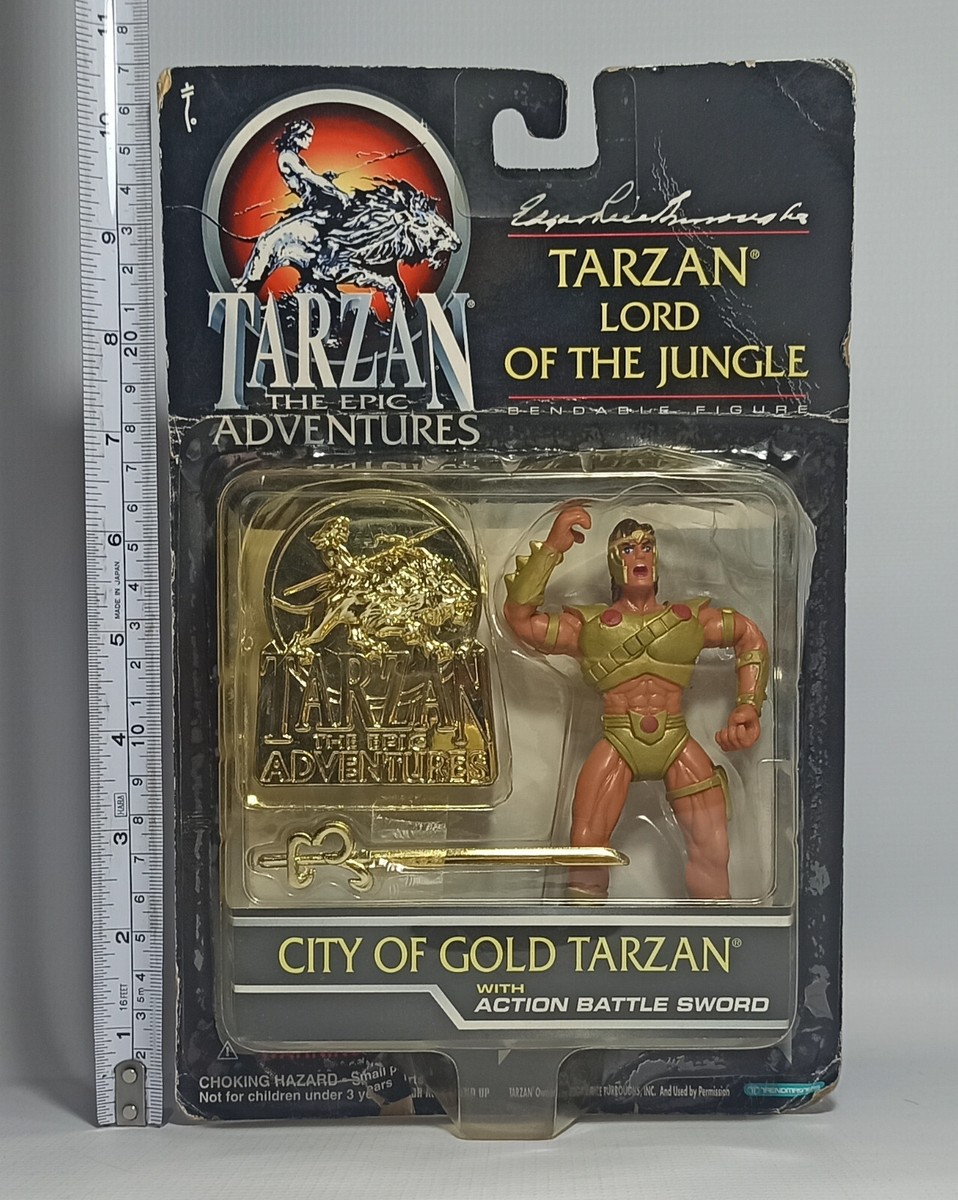 TRENDMASTERS VTG 1995 CITY OF GOLD TARZAN EPIC ADVENTURES BENDABLE