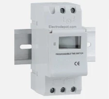 Time Clock 120V 7 Day  Programmable 24 Hrs Weekly Digital Switch 110V FREE DIN