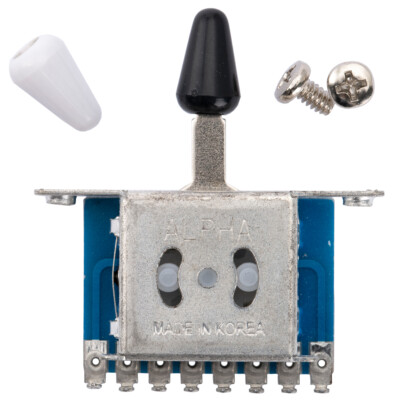 Alpha 5 Way Pickup Selector Lever Switch For Import Strat Style Electric Guitar