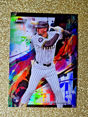 2024 Topps Finest Jackson Merrill Rookie Refractor RC MINT #96    GRADE ME !!