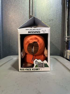 South Park Ass Face Kenny Plush 2002 Comedy Central in Missing Boy Milk Carton