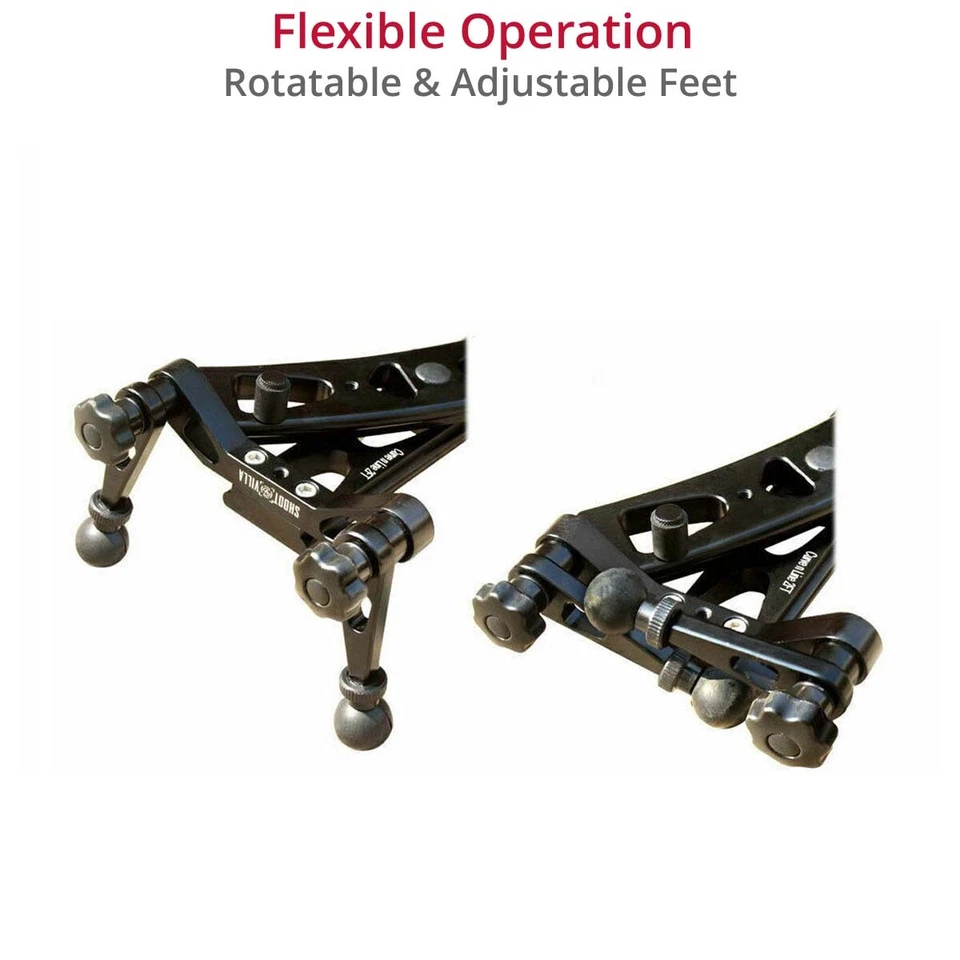 Shootvilla Curve n Line Slider 2ft für Canon Nikon, Sony, Panasonic, DSLR Kamera - Bild 4 von 4