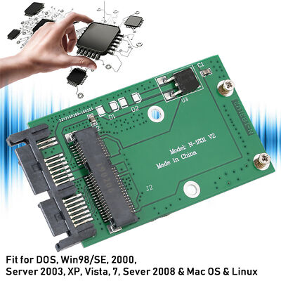 Mini MSATA Karte zu 1.8in Micro SATA Interface Adapter Konverter Karte Disc NEU