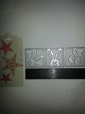 STanze Dies Big Shot Thinlits Hase aus Fenster einzeln verwendtb +Tag Stampin up