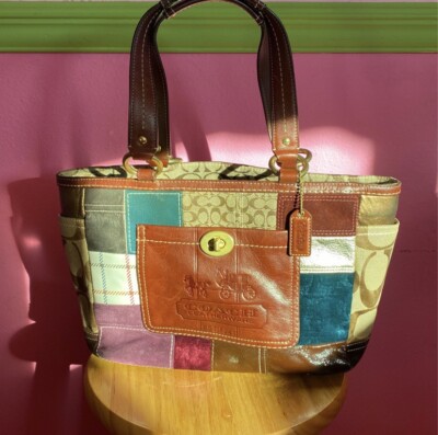 coach hampton patchwork purse