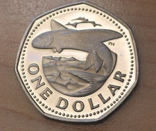 1973 Barbados 1 Dollar Flying Fish Proof