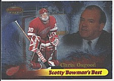 1998-99 BOWMAN'S BEST SCOTTY BOWMAN'S BEST #SB3 CHRIS OSGOOD Detroit Redwings