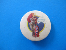 1918 Britania Australia Day WW1 Pinback Badge 33mm