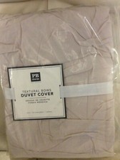 Pottery Barn Teen Textured Bows Twin Duvet NWT Ashy Rose Pink Girls Blush