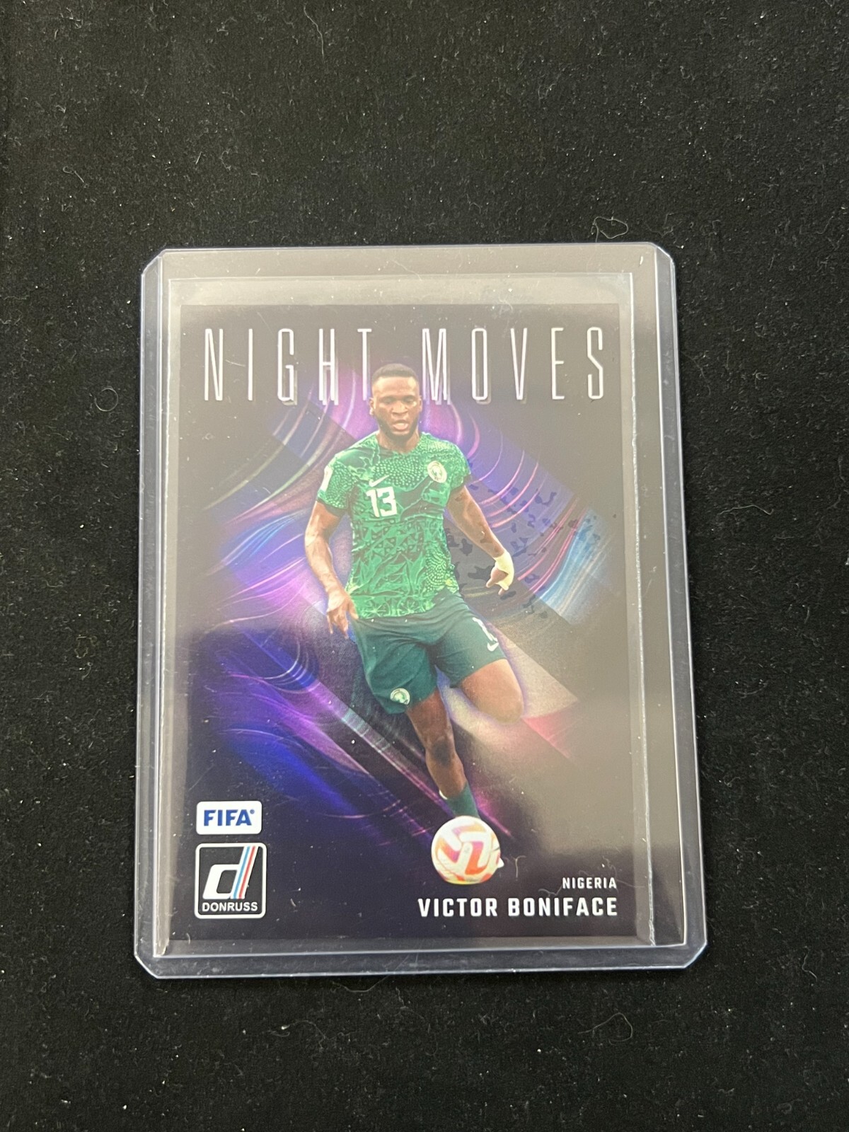 Victor Boniface 2024-25 Panini Donruss FIFA Night Moves Case Hit SP Nigeria